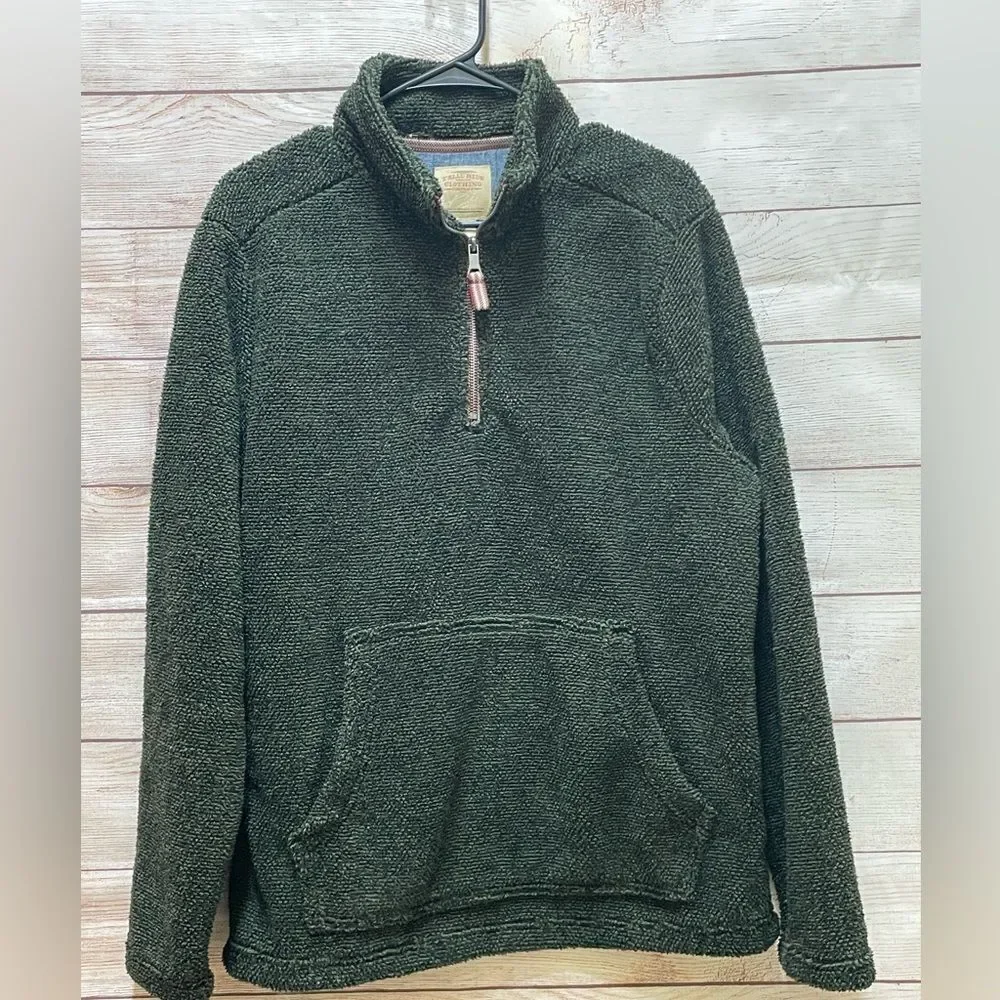 TELLURIDE CLOTHING FLEECE PULLOVER IN GREEN